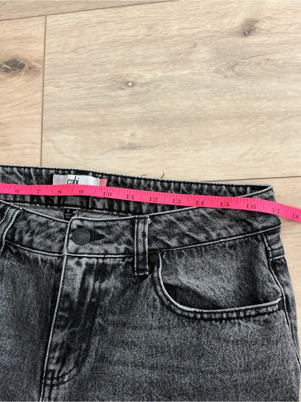 CAbi Black Washed Straight-Leg Jeans - Picture 5 of 6